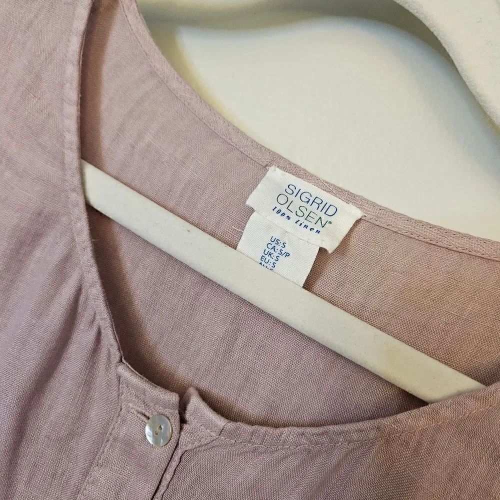 Sigrid Olsen Linen Top - Picture 4 of 8